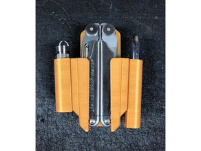 fisher space pen-Modul leatherman wave holster Werkzeug-Halterungen & - Boxen pen modulare Welle-holster Mantel 3d print model - Mito3D