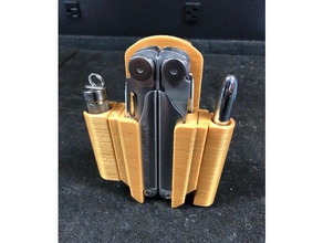 tain ottavino aaa flashlight module leatherman wave holster tool holders & boxes modular sheath 3d print model - Mito3D