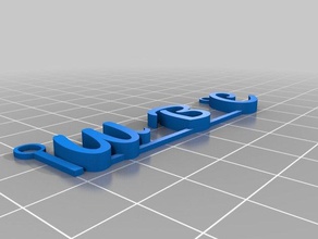 mi colgante personalizado letras del wbc decoración 3d print model - Mito3D