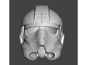 tie fighter pilot helmet high poly 3d printer parts armor star wars battlefront wearable wearables 3d print model - Mito3D