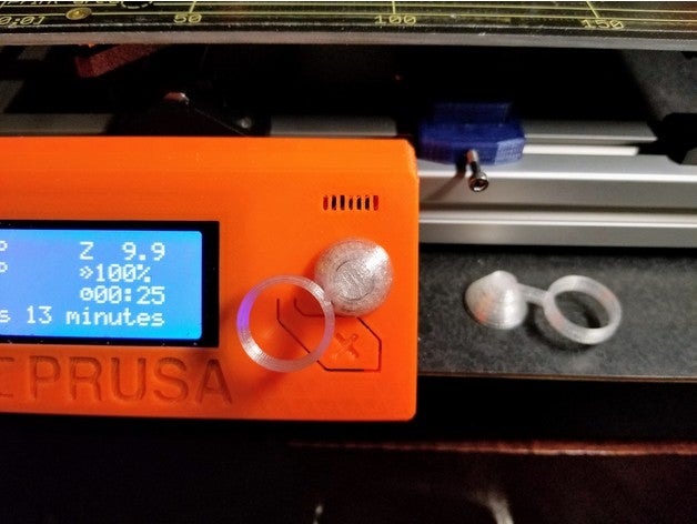 prusa mk2 mk3 lcd anneau de bouton L'impression 3d original i3 3D print model - Mito3D