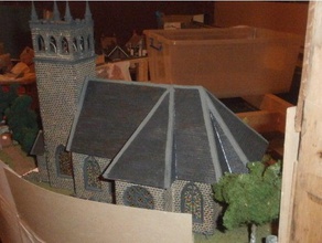 1 scaleprint st trinians kilise kısmı kapı vb çerçeveler castleations windows binalar ve yapılar 00 eğitiyor ho-trenler 3d print model - Mito3D