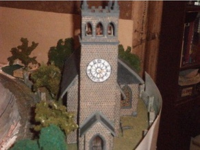 scaleprint st trinians church part 3 bells bell frames 00 ho scale buildings & structures 3d print model - Mito3D