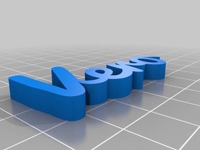 letras de vero personnalisé 3d print model - Mito3D
