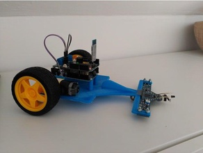 coche siguelineas eletrônica 3d print model - Mito3D