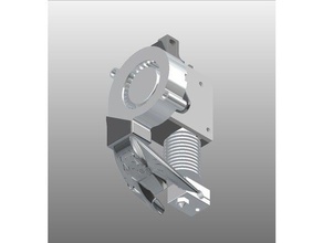 cooling fan duct & mount e3d v6 titan-extruder 3d-Drucker Teile anet a8 e3d-v6 3d print model - Mito3D
