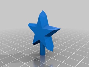 tree topper star ceramic holiday decor 3d print model - Mito3D