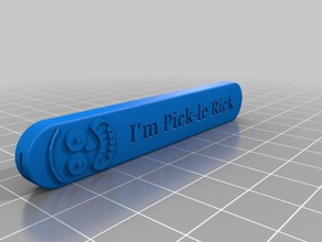 pickle rick southord pick manejar consejos solo diy la manija de cerrajería morty 3d print model - Mito3D