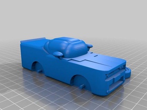 dodge challenger 3d-drucken Auto coupe 3d print model - Mito3D