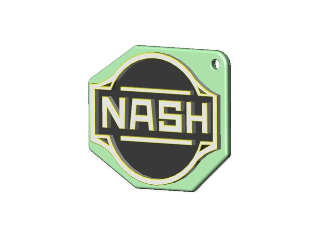 older nash logo keyring signs & logos 3D print model - Mito3D