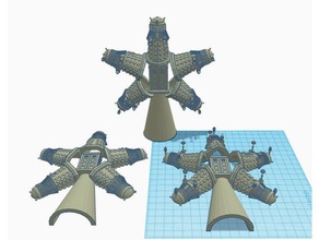 tardis ağaç topper ev 3d print model - Mito3D