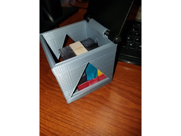 puzzle cube container L'impression 3d 3D print model - Mito3D