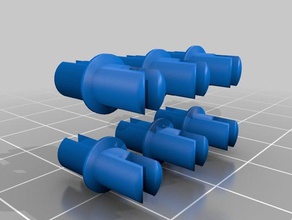 lego technic pegs - set 6 construction toys legos make 3d print model - Mito3D