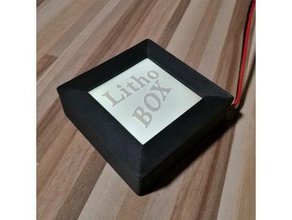 lithobox decor birthday christmas gift litholamp lithopane lithophane light stand 3d print model - Mito3D