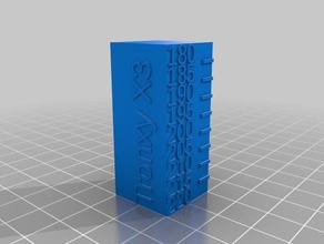 tronxy x3 temp tower 3d printing tests customized 3d print model - Mito3D