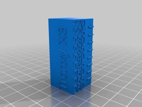 tronxy x3 temp torre de abs La impresión en 3d las pruebas personalizado 3d print model - Mito3D