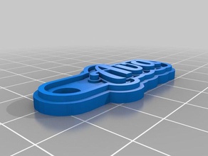 ava keychains customized 3d print model - Mito3D