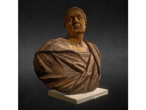 bust speaker q hortensius hortalus scans & replicas 3d print printing scan scanning art cultural heritage marble roman sculpture statue 3d print model - Mito3D