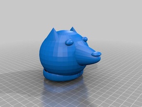 wolf L'impression 3d 3d print model - Mito3D