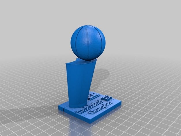 trashsketball trofeo signos y logotipos el baloncesto hooper de la nba 3D print model - Mito3D