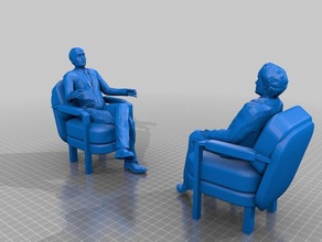 hannibal graham aka hannigram pessoas cadeira fã homem os homens réplica sentado televisão 3d print model - Mito3D