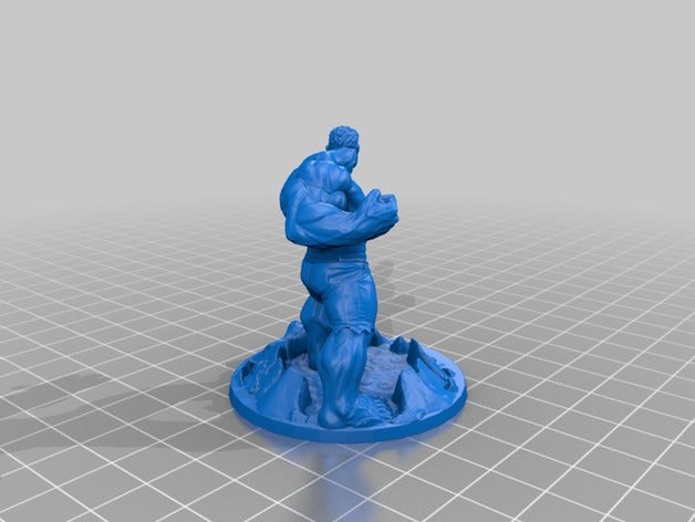 hulk base hobby gaming miniature tabletop 3D print model - Mito3D