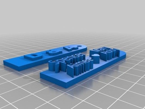 la famille de porte-clefs L'impression 3d 3d print model - Mito3D