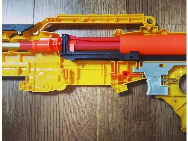 lipless makat nerf longshot sistemleri pirinç mekanik oyuncaklar blaster mod xzeus 3D print model - Mito3D