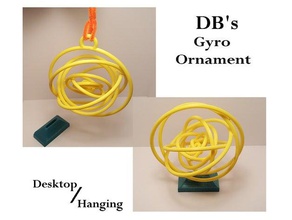 base de datos escritorio colgando gyro adorno art bloquea colgantes ornamento 3d print model - Mito3D