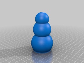 boneco de neve decoração 3d print model - Mito3D