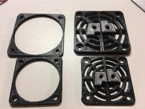 printrbot simple metal fan covers 3d printer parts 30mm cover 40mm 50mm grill 3d print model - Mito3D