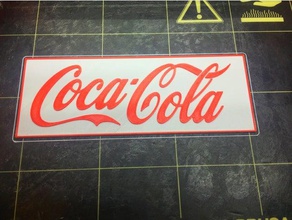 Cola-logo Schilder & logos 3d print model - Mito3D
