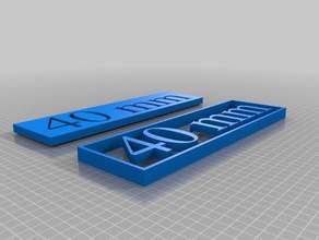 40mm Schilder & logos kundengebundene 3d print model - Mito3D