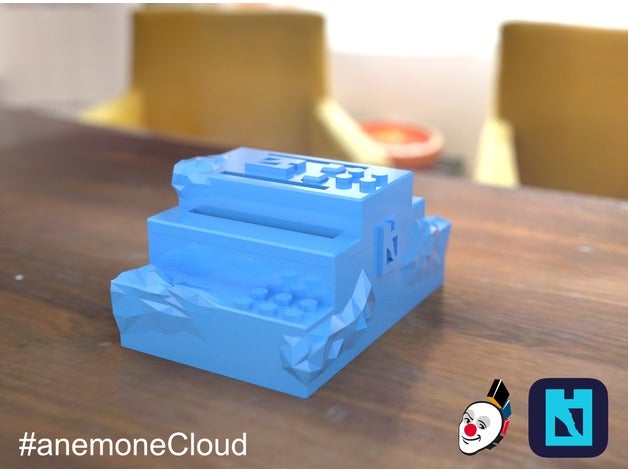 anemone bc remote tentacle bigclown station case diy anemonecloud bigclownlabs box cloud hardwario internet things iot juicymo lego compatible radio remotestation 3D print model - Mito3D