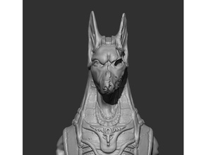 undead knight egypt 3d printing anubis egyptian jackal schach skull ushabti 3d print model - Mito3D