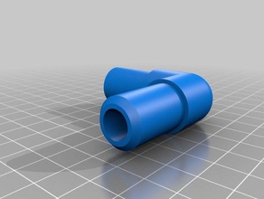 tube corner connector replacement parts holder 3d print model - Mito3D