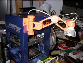 fabrikator 2 mini articulated lamp mount 3d printer accessories 3d print model - Mito3D