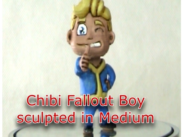 chibi fallout boy modèles 3D print model - Mito3D