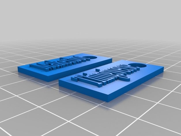 thingiverse keychain 3d printing 3D print model - Mito3D