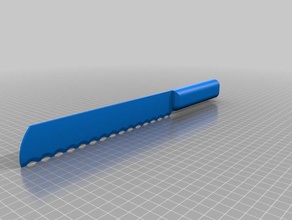 classic bread knife kitchen & dining kitchenware tool 3d print model - Mito3D