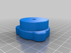 mão botão m5 passador de gabarito partes personalizado 3d print model - Mito3D