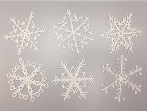 organik kar tanesi süsler dekor algoritma güzel Noel kod dekorasyon şenlikli hediye etiketi tatil doğa openscad süs kartanesi makine çorap stuffer ağaç benzersiz kış 3d print model - Mito3D