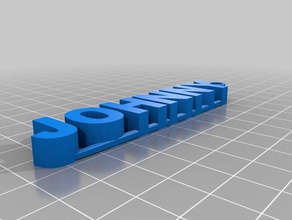 name keychain johnny keychains 3d print model - Mito3D