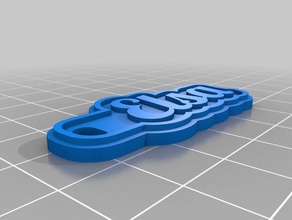2mm elsa Anahtarlık özelleştirilmiş 3d print model - Mito3D