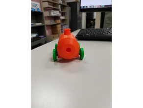 carotte voiture L'impression 3d ballon de jouet les voitures 3d print model - Mito3D