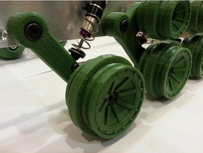 tank sprockets mag idler wheels suspension arms r c vehicles robotics track 2in tracks 3d print model - Mito3D