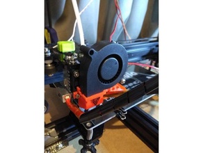 50mm fan mikro mount tevo tarantula 3d yazıcı parçaları 3d print model - Mito3D