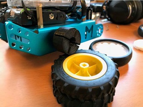 mbot tractor cubo de la rueda robótica concentrador 3d print model - Mito3D