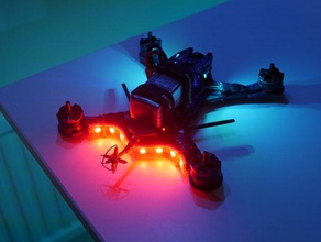 wunderbare Drohnen yin-yang-led-Leiste montieren r c Fahrzeuge bar Drohne dronex led Lichter mount wundersame yinyang 3d print model - Mito3D
