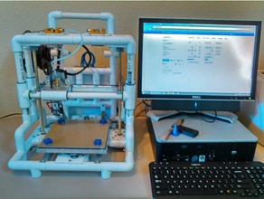 nema 17 motor mount pvc frame printer 3d parts pipe stepper 3d print model - Mito3D